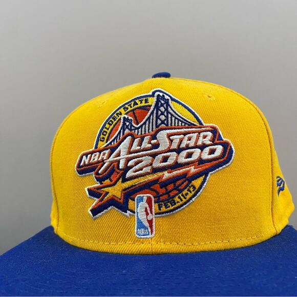 NBA All Star Golden State Warriors Yellow SnapBack Hat Adjustable New Era NWOT - Picture 2 of 16